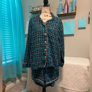 Draper James Lands  End flannel pajama set.
